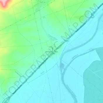Mappa topografica Ventas de Geria, altitudine, rilievo