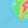 Mappa topografica Calafuria, altitudine, rilievo