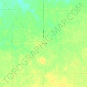 Mappa topografica Hazelrigg, altitudine, rilievo
