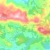 Mappa topografica Pandenes, altitudine, rilievo