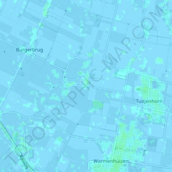 Mappa topografica Eenigenburg, altitudine, rilievo