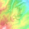 Mappa topografica Alto de la Cañada, altitudine, rilievo