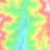 Mappa topografica El Carmen de Atrato, altitudine, rilievo