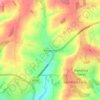 Mappa topografica Pimperne, altitudine, rilievo