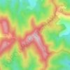 Mappa topografica Le Taillefer, altitudine, rilievo