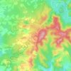 Mappa topografica Clariana, altitudine, rilievo