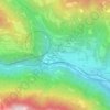 Mappa topografica Bertonio, altitudine, rilievo