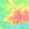 Mappa topografica Elst, altitudine, rilievo