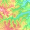 Mappa topografica La Courounelle, altitudine, rilievo