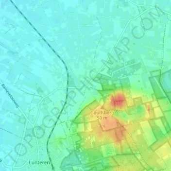 Mappa topografica Meulunteren, altitudine, rilievo