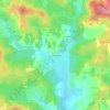 Mappa topografica Cros Les Ganes, altitudine, rilievo