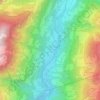 Mappa topografica Sorgente, altitudine, rilievo