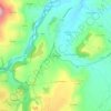 Mappa topografica Massagette, altitudine, rilievo