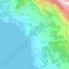 Mappa topografica Podstup, altitudine, rilievo