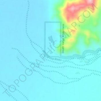 Mappa topografica Saratoga Spring, altitudine, rilievo