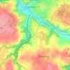 Mappa topografica Kerzevean, altitudine, rilievo