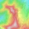 Mappa topografica Col du Crêt, altitudine, rilievo