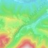 Mappa topografica Le Sau, altitudine, rilievo