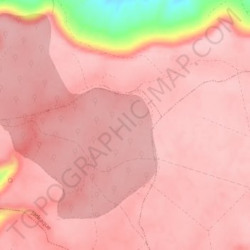 Mappa topografica La Nava, altitudine, rilievo
