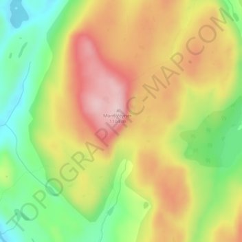 Mappa topografica Monts-Groulx, altitudine, rilievo