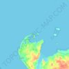 Mappa topografica Bet Dwarka, altitudine, rilievo