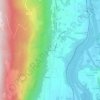 Mappa topografica Rhémoz, altitudine, rilievo