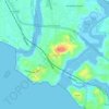 Mappa topografica Dharmadom, altitudine, rilievo