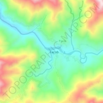 Mappa topografica Poblacion, altitudine, rilievo