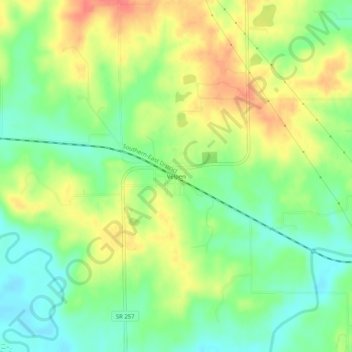 Mappa topografica Velpen, altitudine, rilievo