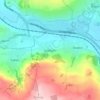 Mappa topografica Eastburn, altitudine, rilievo