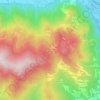 Mappa topografica Borgata Colle Braida, altitudine, rilievo