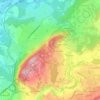 Mappa topografica Les Crêtes, altitudine, rilievo