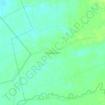 Mappa topografica Tagbayagan, altitudine, rilievo