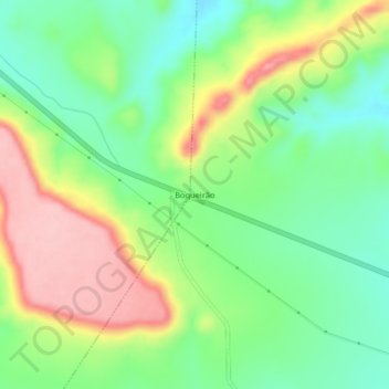 Mappa topografica Boqueirão, altitudine, rilievo