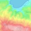 Mappa topografica Le Val, altitudine, rilievo