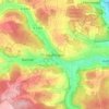 Mappa topografica Deufringen, altitudine, rilievo