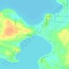 Mappa topografica Curtis, altitudine, rilievo