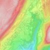 Mappa topografica Pré Colas, altitudine, rilievo