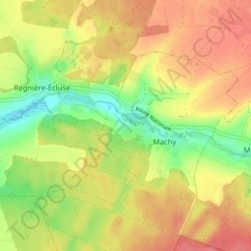 Mappa topografica Labarre, altitudine, rilievo