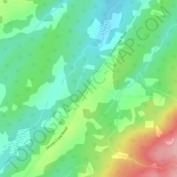 Mappa topografica Ratter Corner, altitudine, rilievo