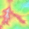 Mappa topografica Colle di Val Molina, altitudine, rilievo