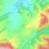 Mappa topografica Lesignano Palmia, altitudine, rilievo