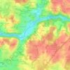 Mappa topografica Le Trihorn, altitudine, rilievo