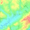 Mappa topografica Almádena, altitudine, rilievo