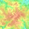 Mappa topografica La Tillée, altitudine, rilievo