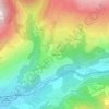 Mappa topografica Pré Berard, altitudine, rilievo