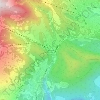 Mappa topografica Murschetg, altitudine, rilievo