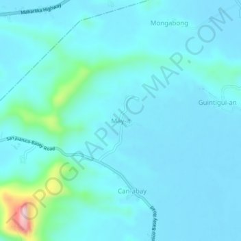 Mappa topografica May-it, altitudine, rilievo