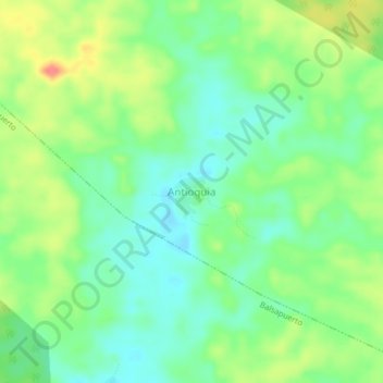 Mappa topografica Antioquia, altitudine, rilievo