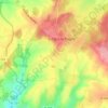 Mappa topografica La Borie, altitudine, rilievo